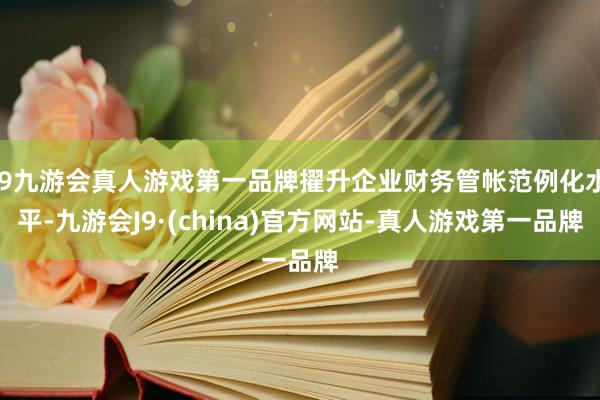 j9九游会真人游戏第一品牌擢升企业财务管帐范例化水平-九游会J9·(china)官方网站-真人游戏第一品牌